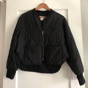 SOLD Oak + Fort Quilted Bomber jacket